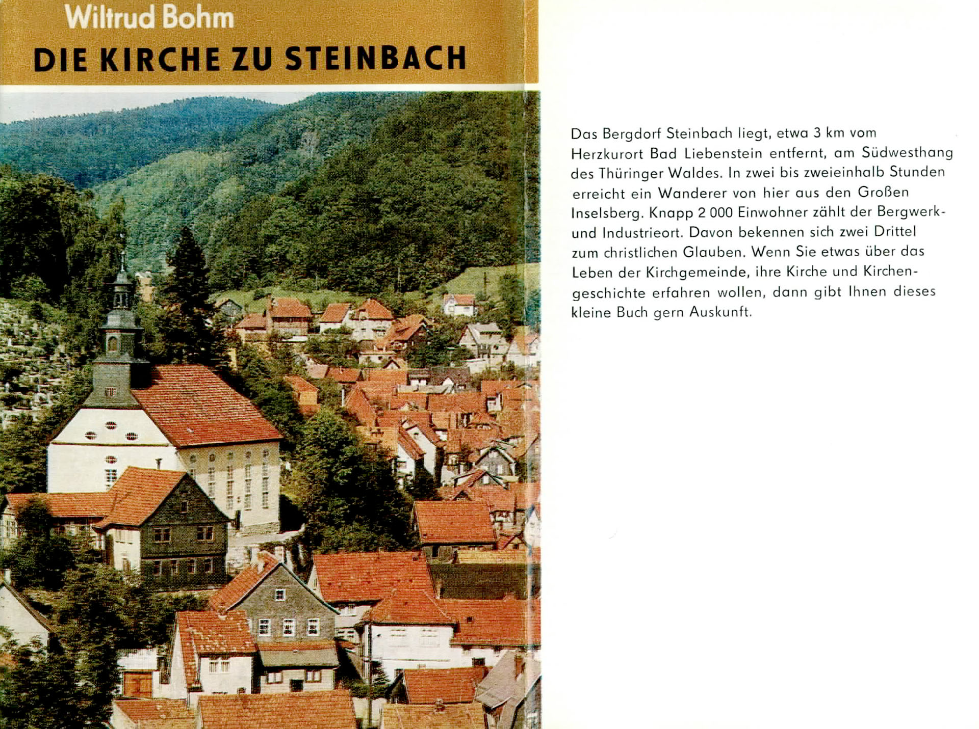 Die Kirchen zu Steinbach - Bohm, Wiltrud